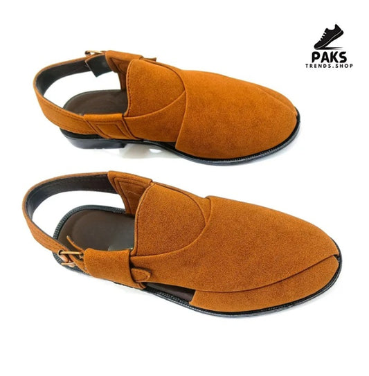 Mustard Suede Peshawari Chappal!